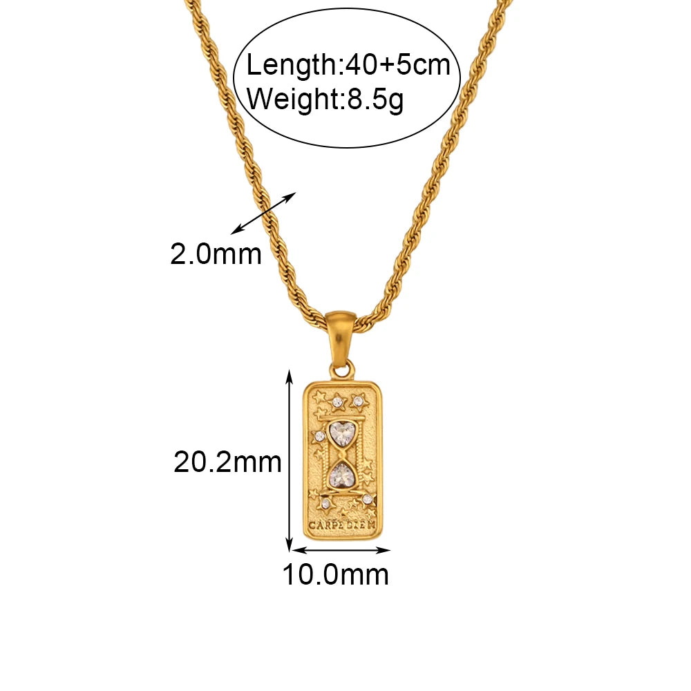 Tarot Pendant Moon Necklace
