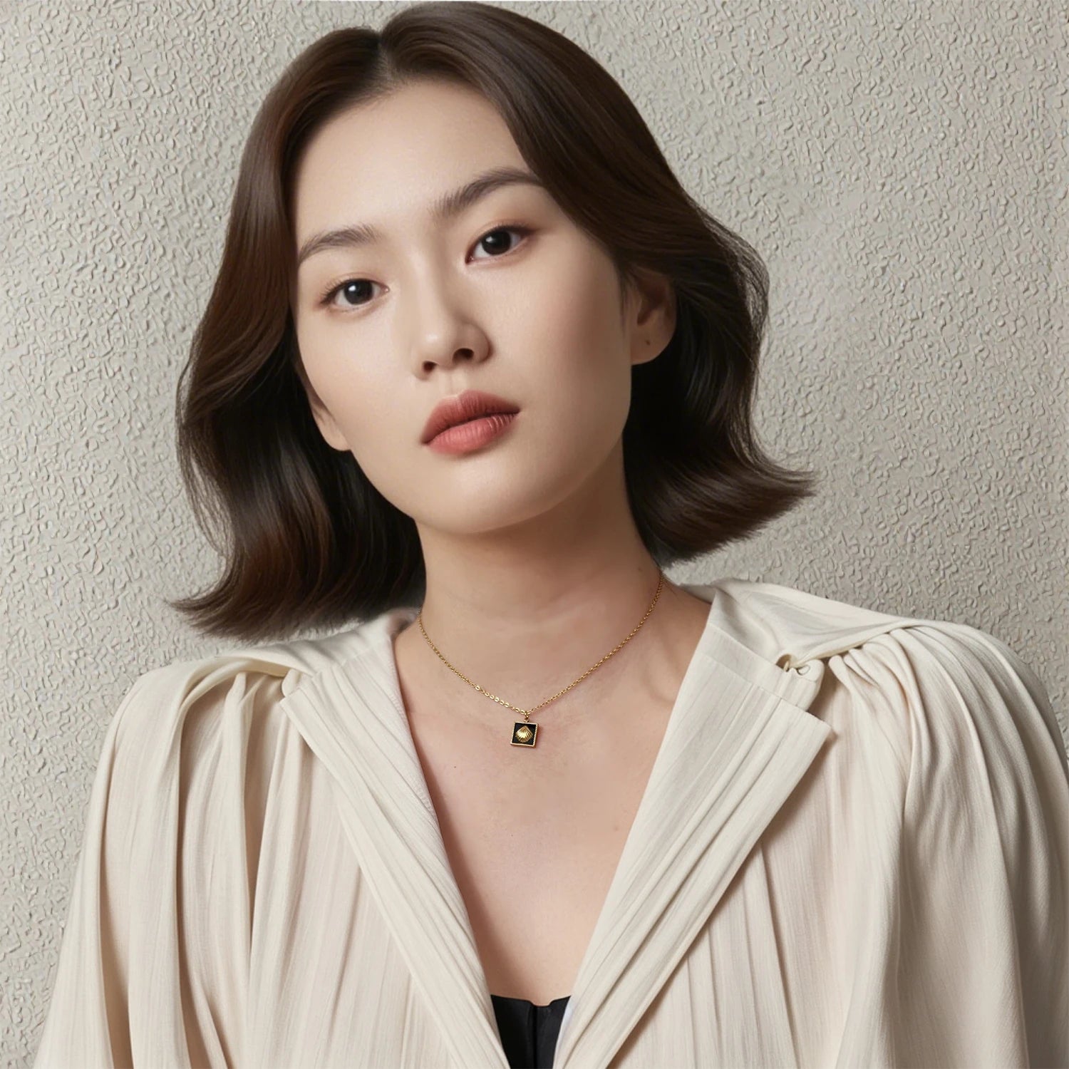 Square Inlay Necklace