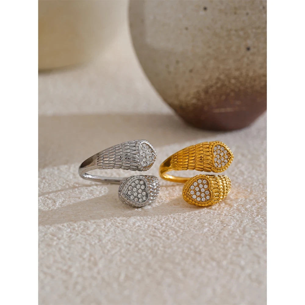 Starlit Heart Ring