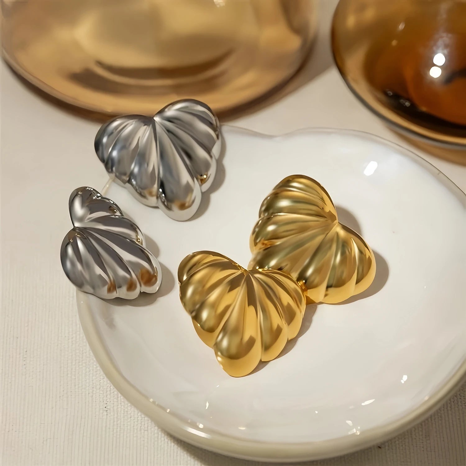 Heart Stud Earrings