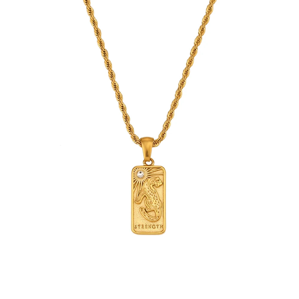 Tarot Pendant Moon Necklace