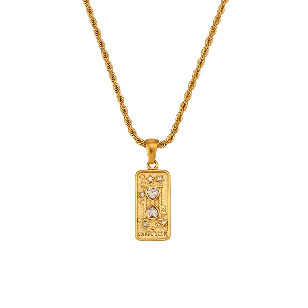 Tarot Pendant Moon Necklace