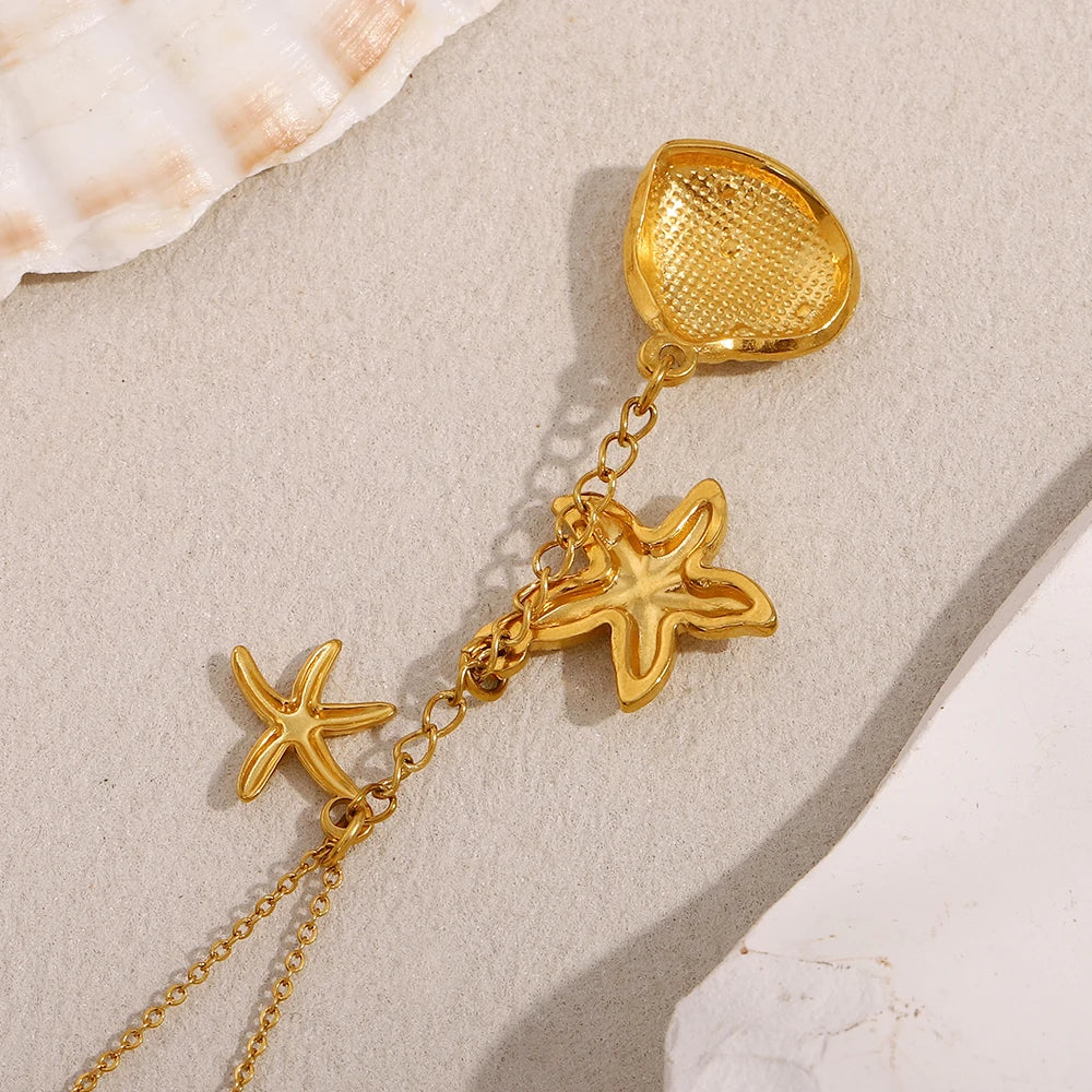 Long Pendant Necklace Beach Vacation