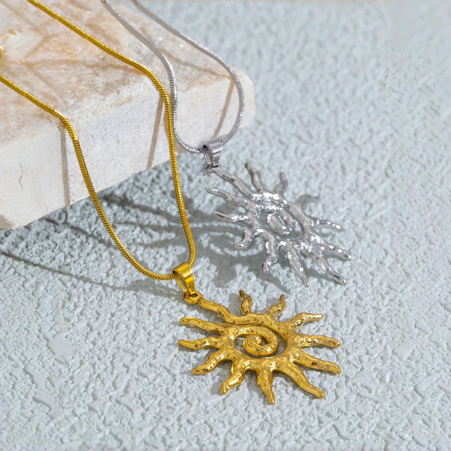 Spiral Sun Necklace