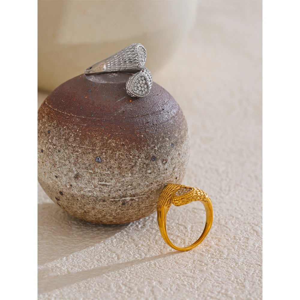 Starlit Heart Ring