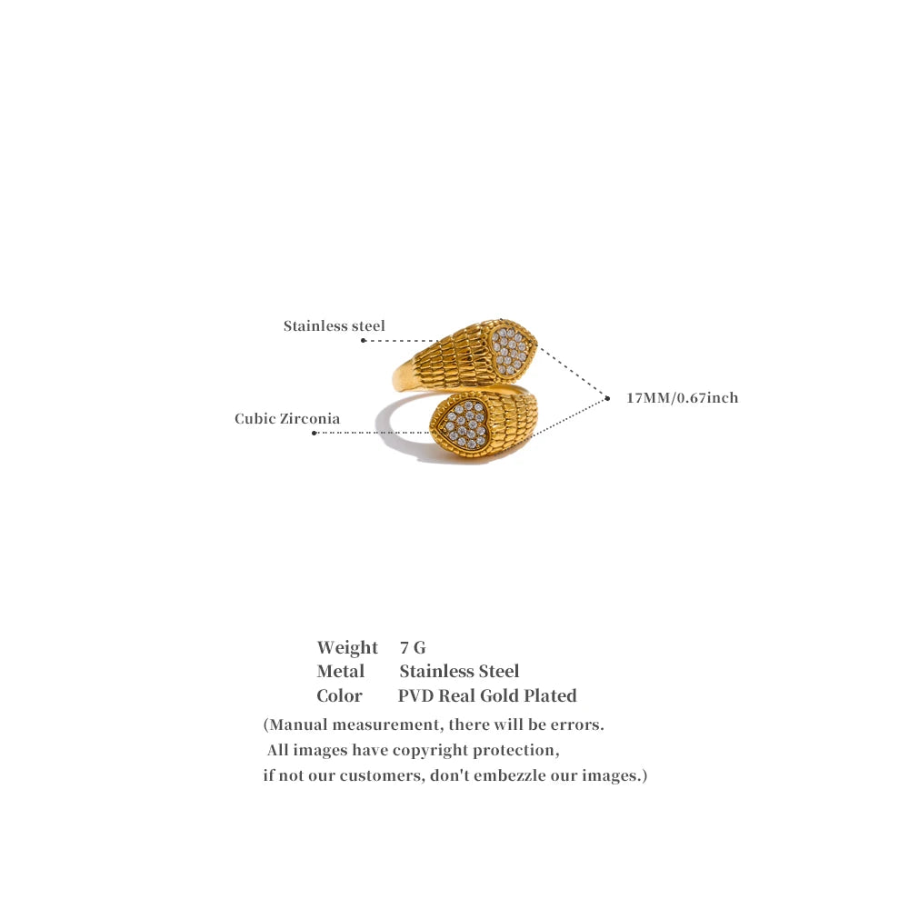 Starlit Heart Ring