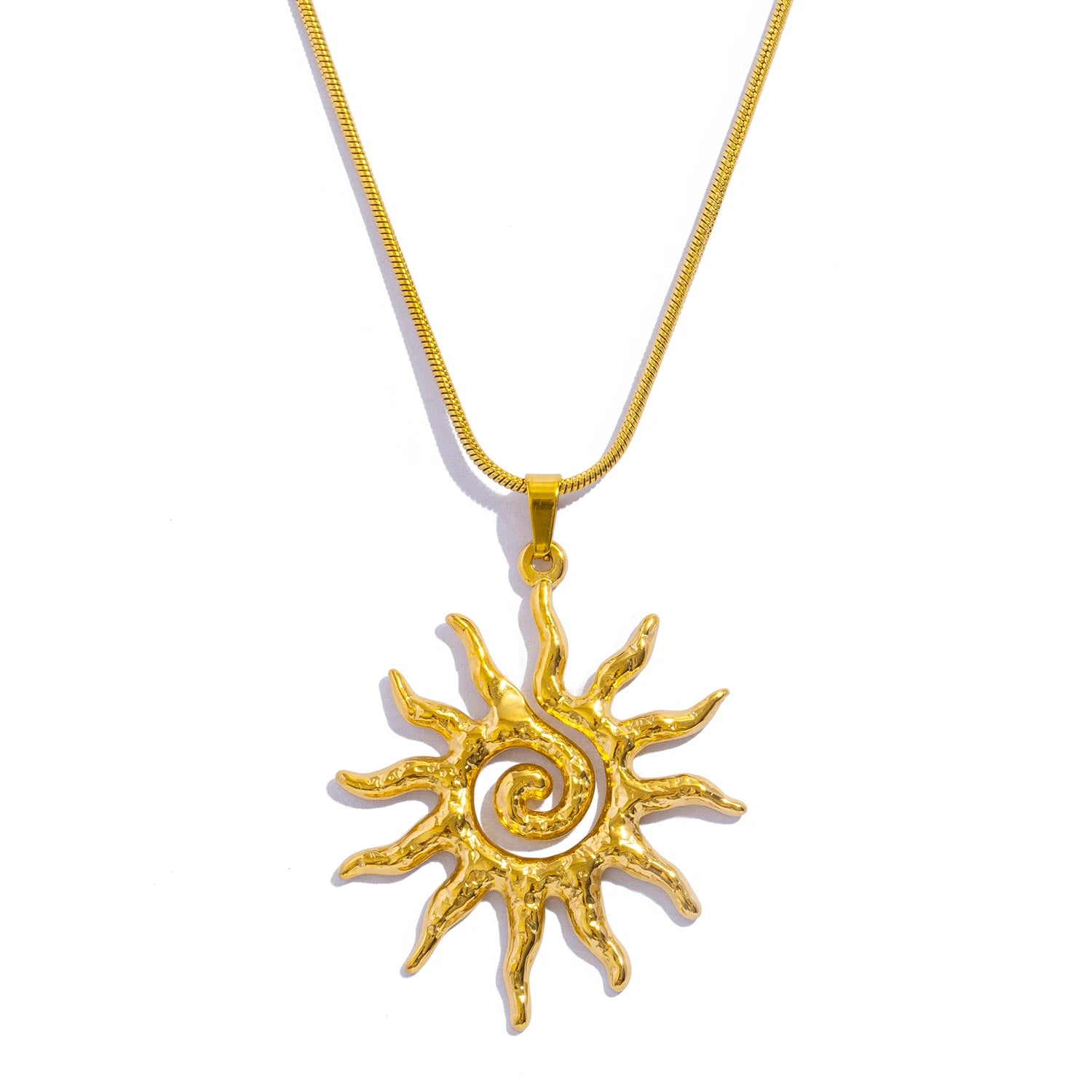 Spiral Sun Necklace