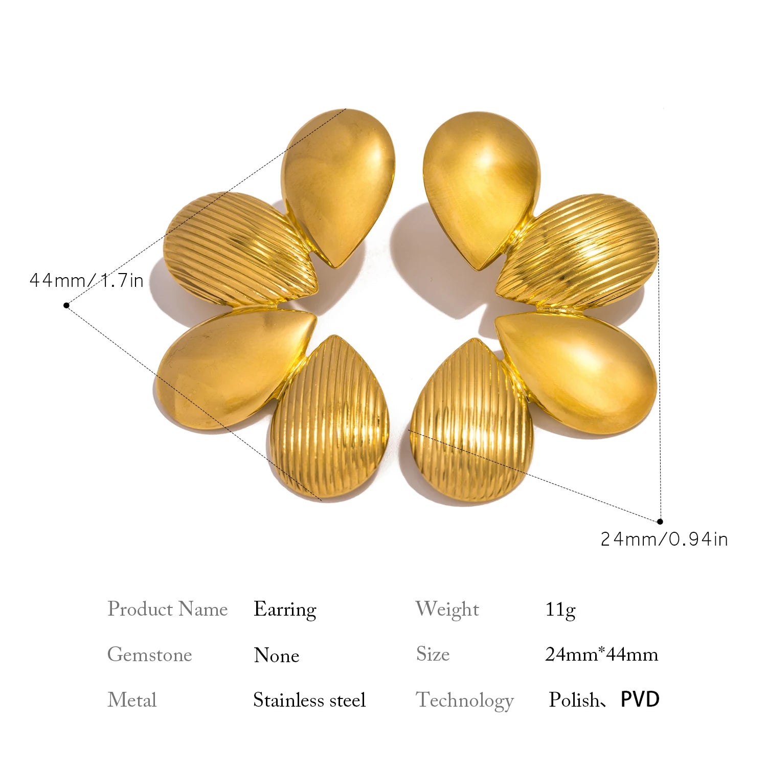 Elvi Flower Earring
