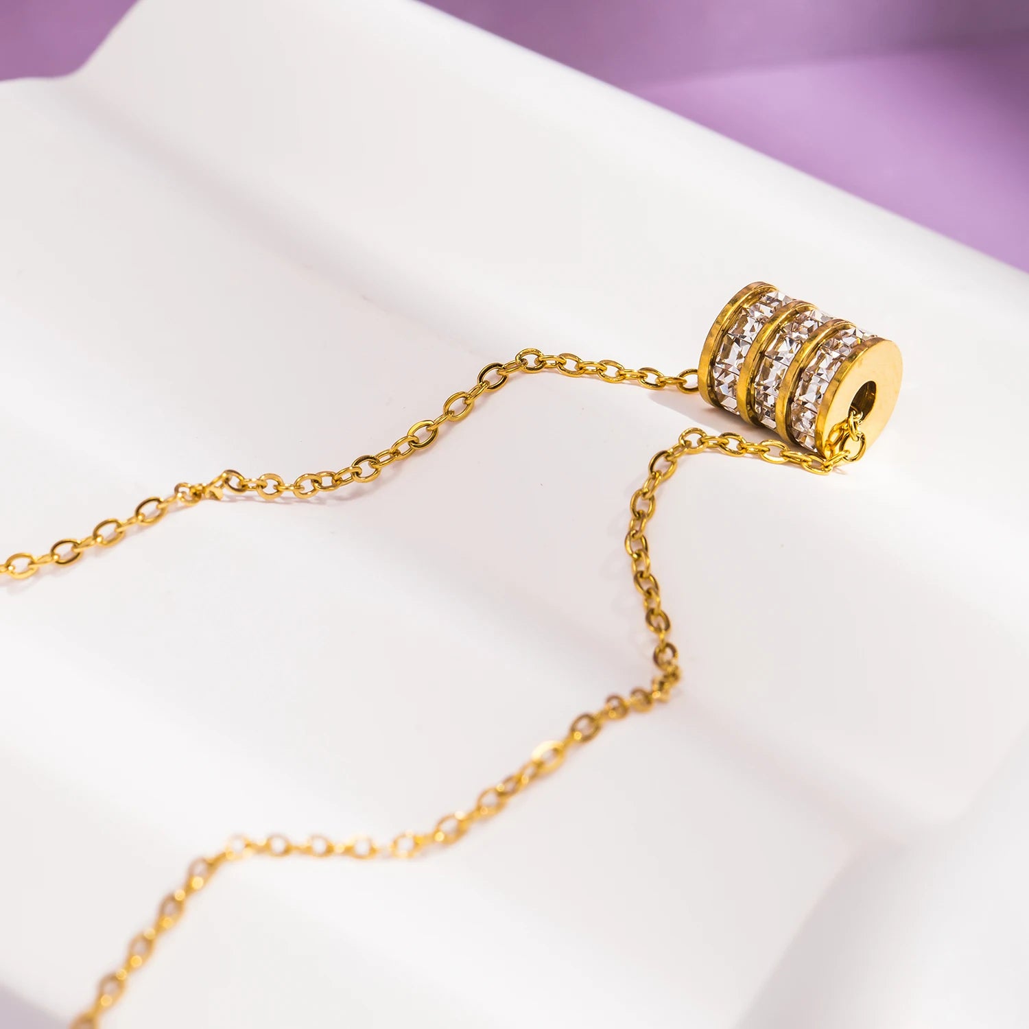 Cylinder Pendant Necklace