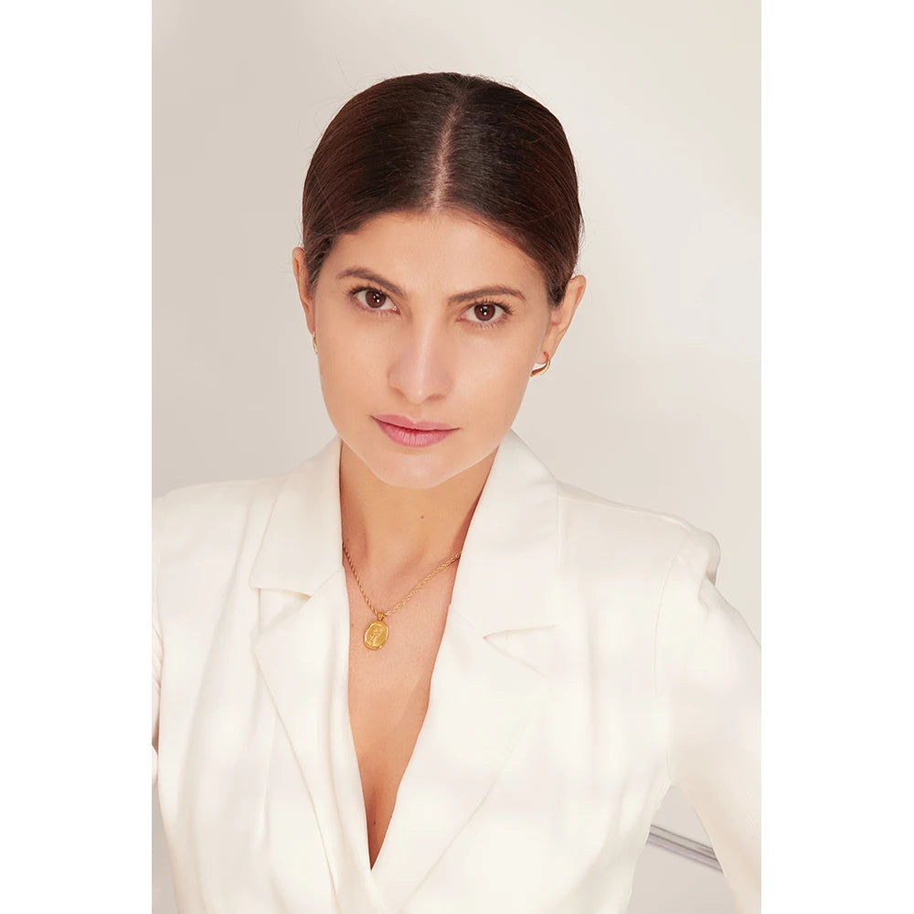 Oval Flower Necklace