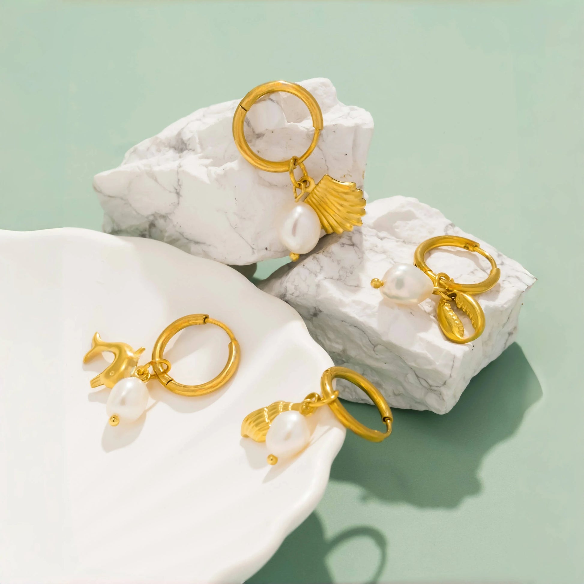 Sea Freshwater Earrings