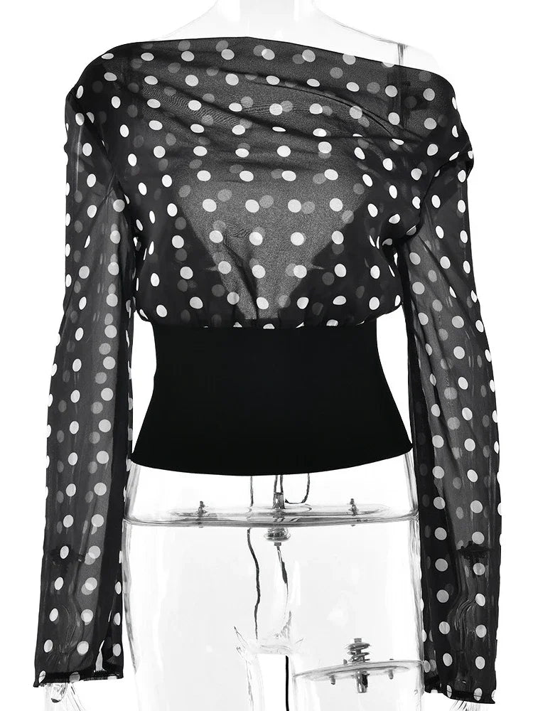 Monroe Dot Top