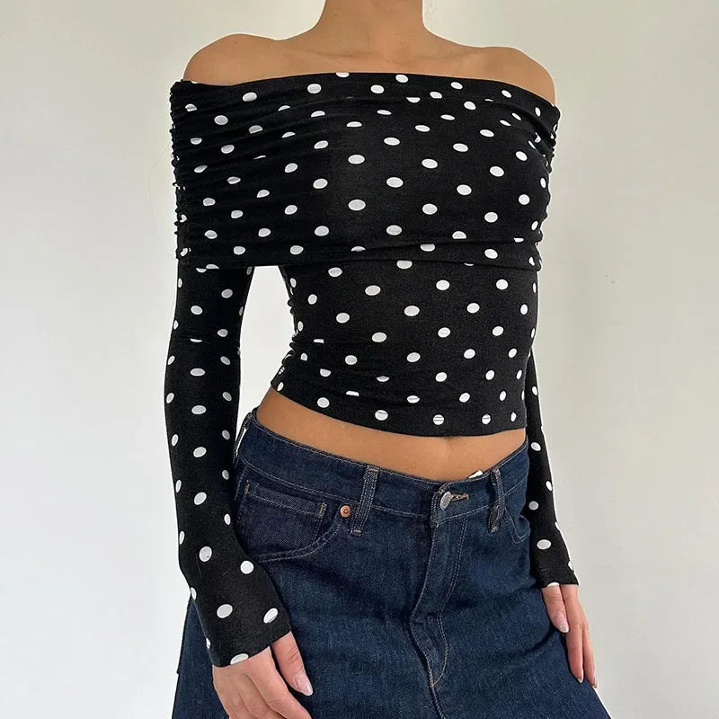 Gamine Dot Top