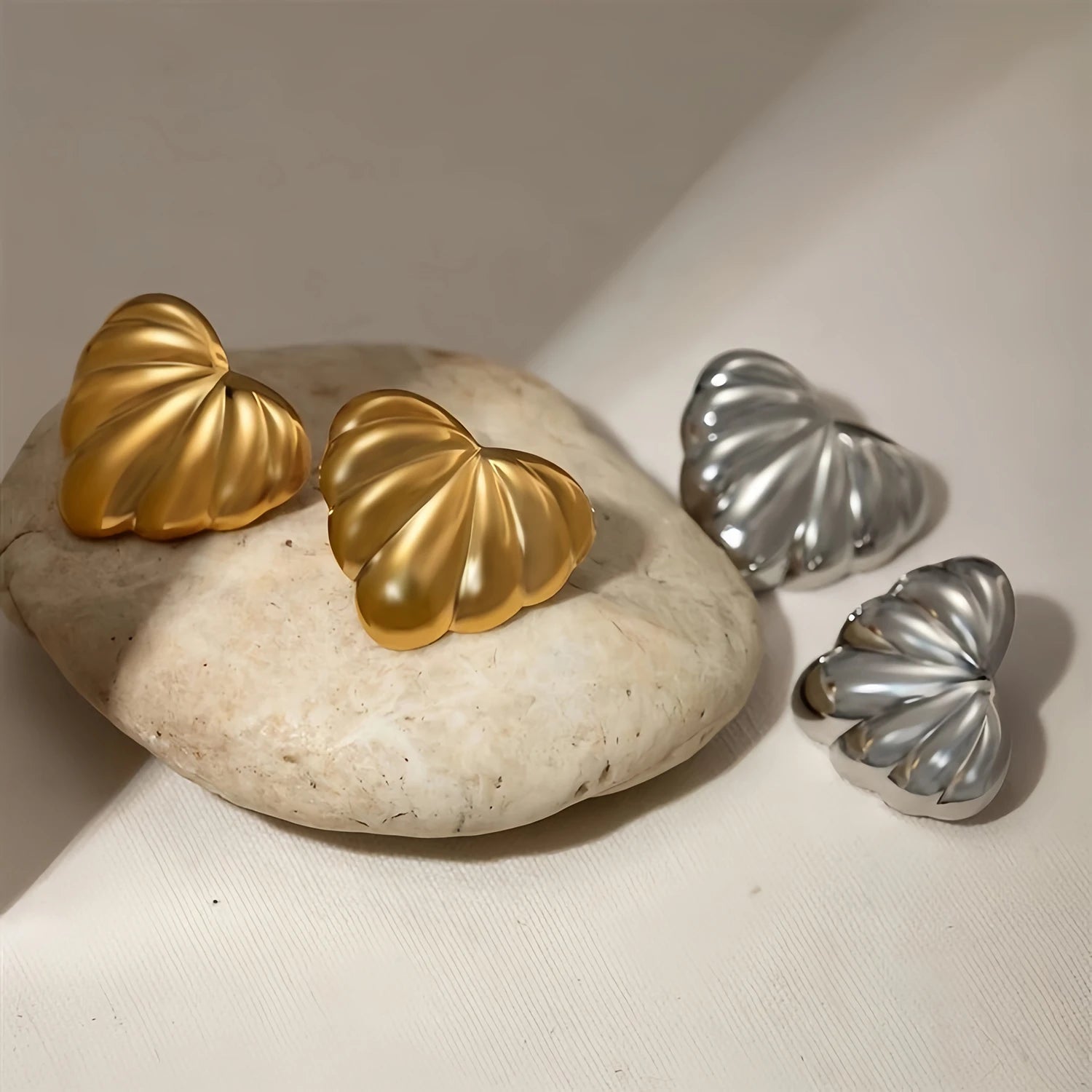 Heart Stud Earrings