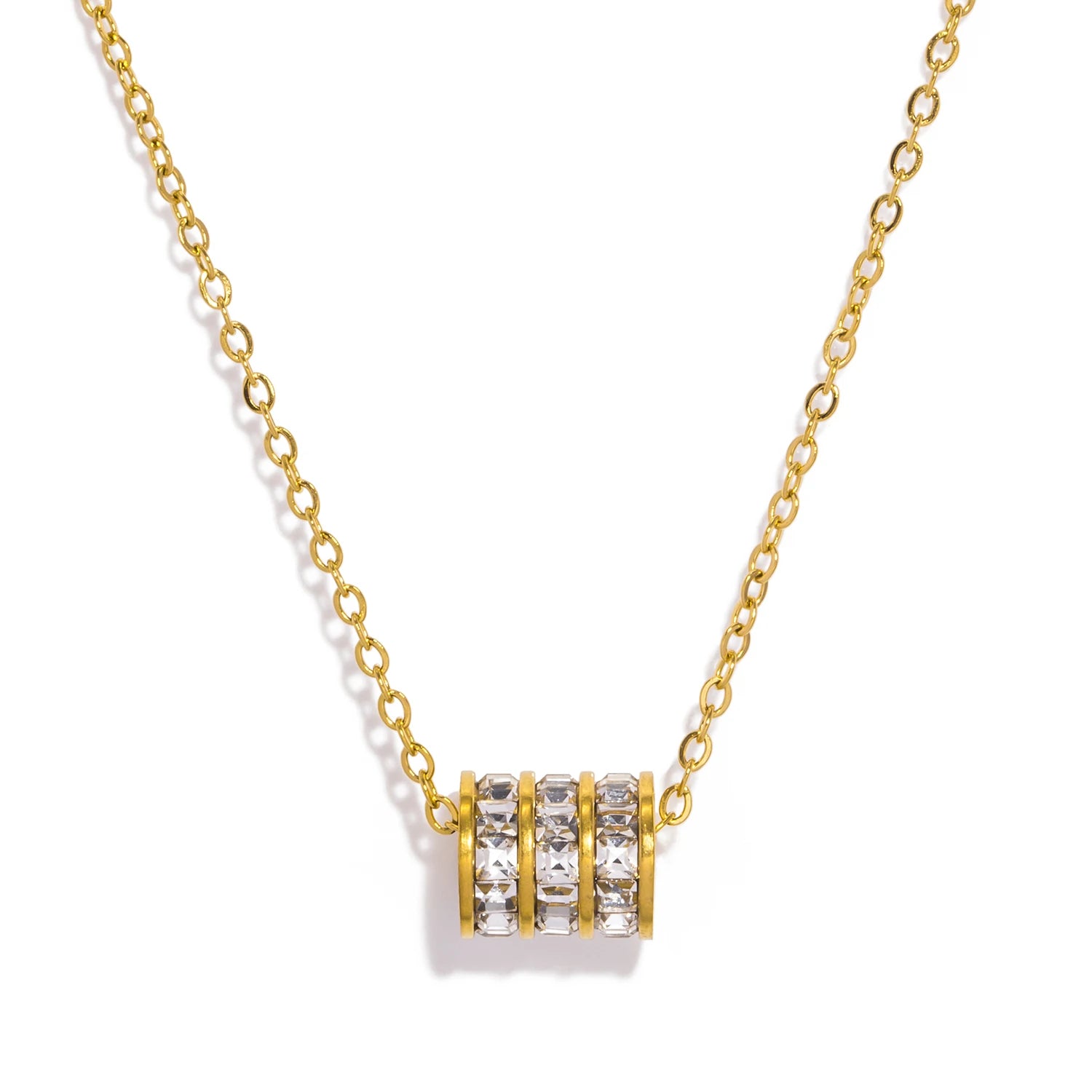 Cylinder Pendant Necklace