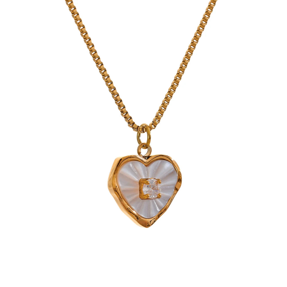 Heart Raven Necklace