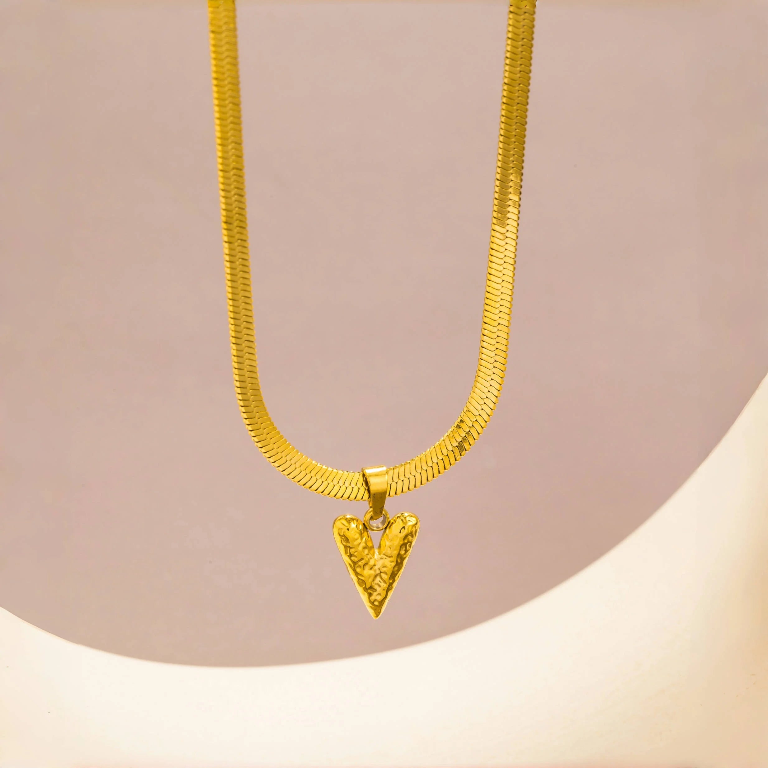 Snake Heart Necklace