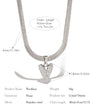 Snake Heart Necklace