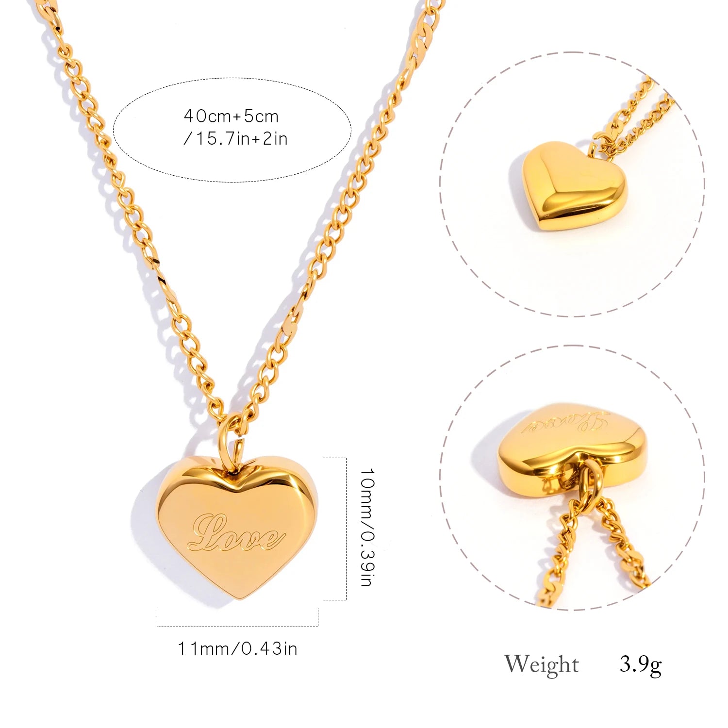 Engraved LOVE Necklace