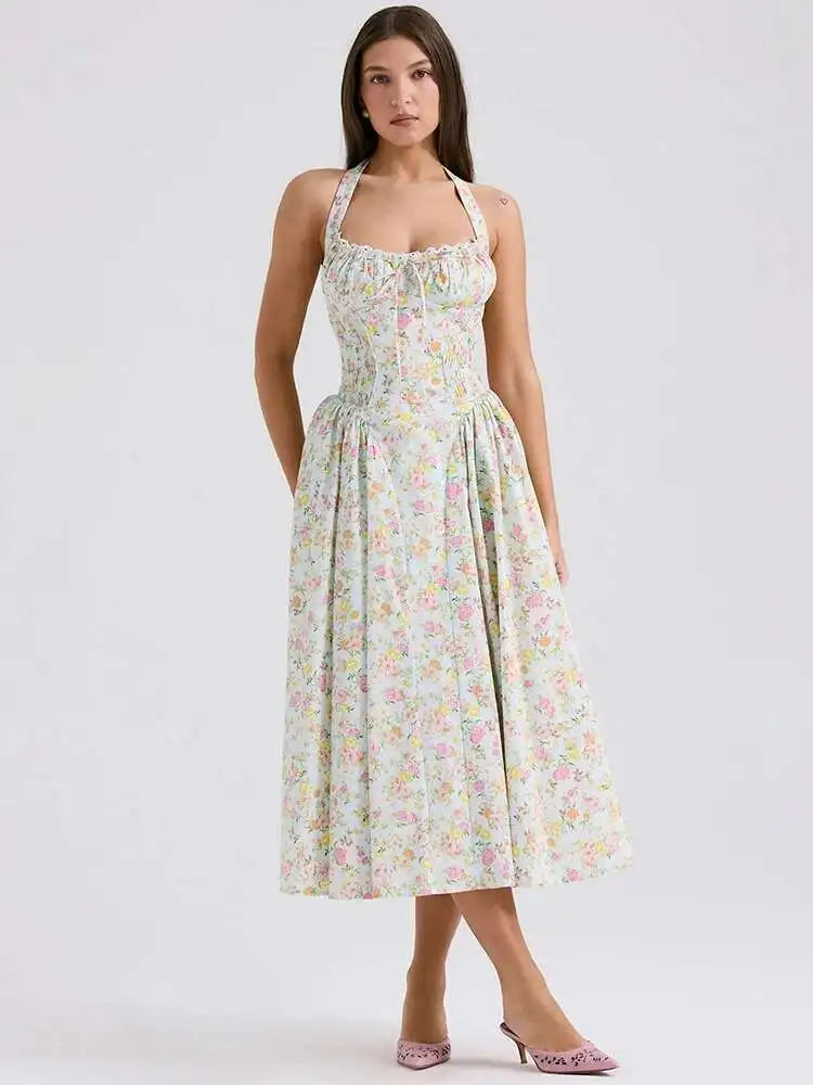 Positano Halter Dress