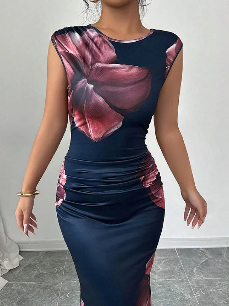 Midnight Bloom Gown