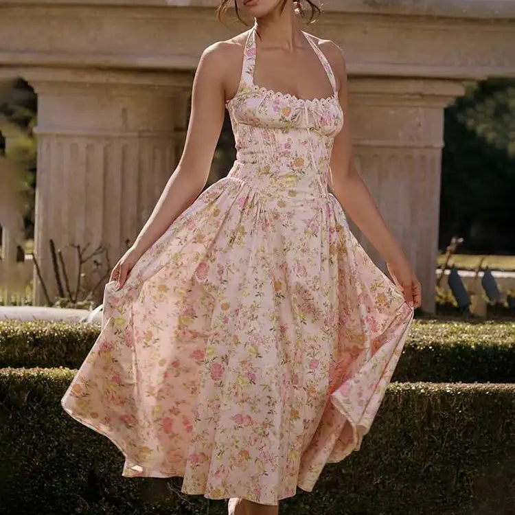 Positano Halter Dress