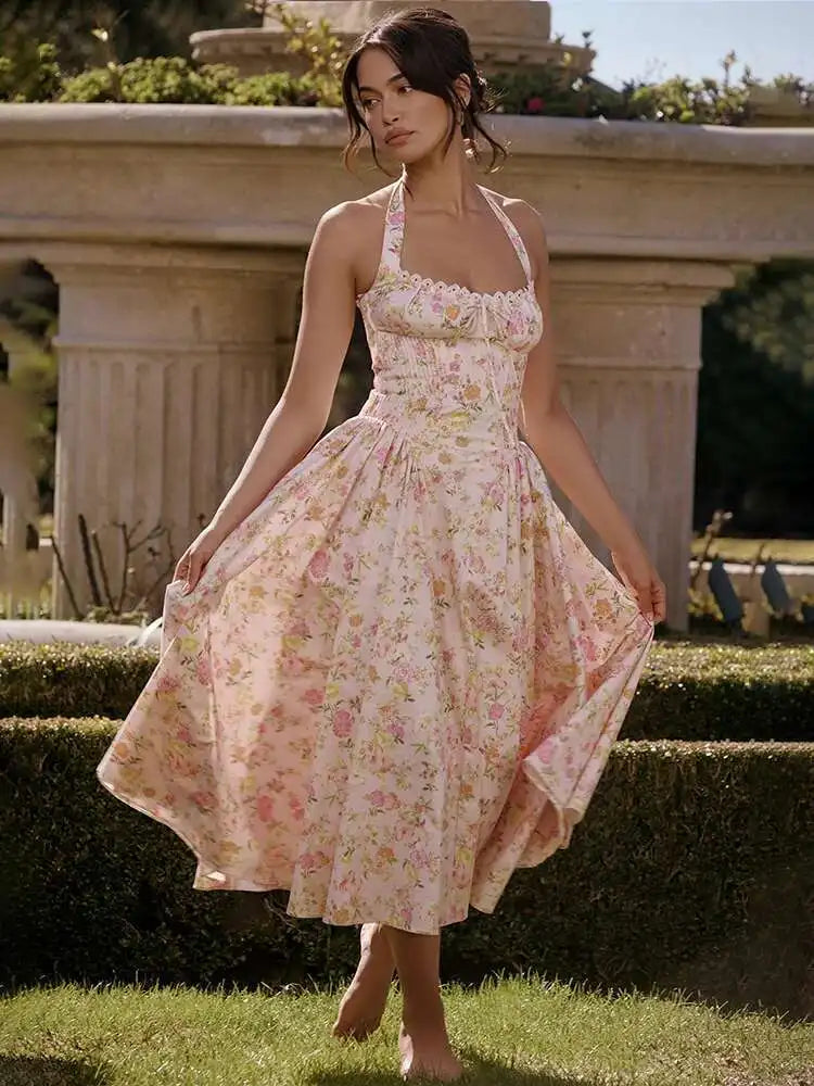 Positano Halter Dress