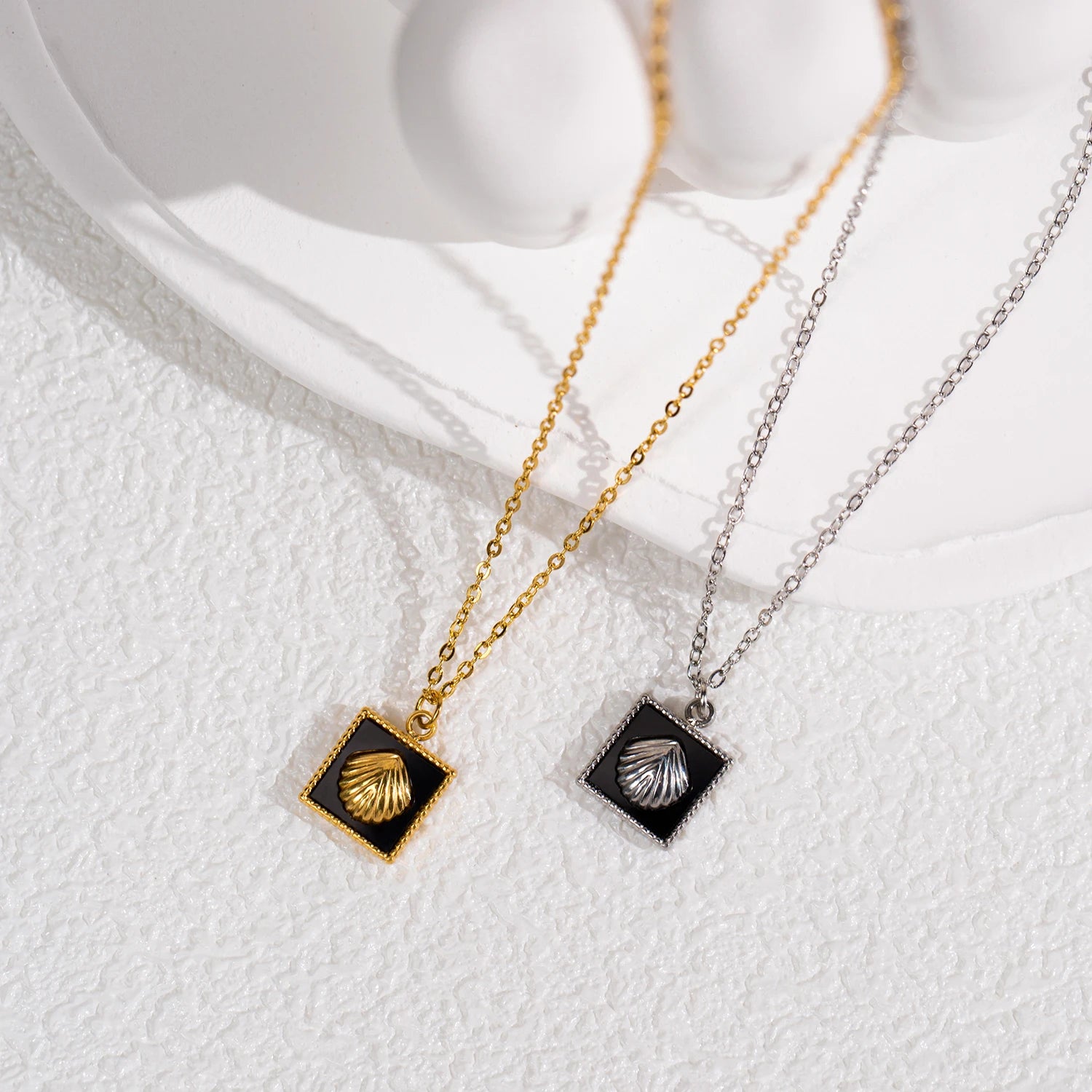 Square Inlay Necklace