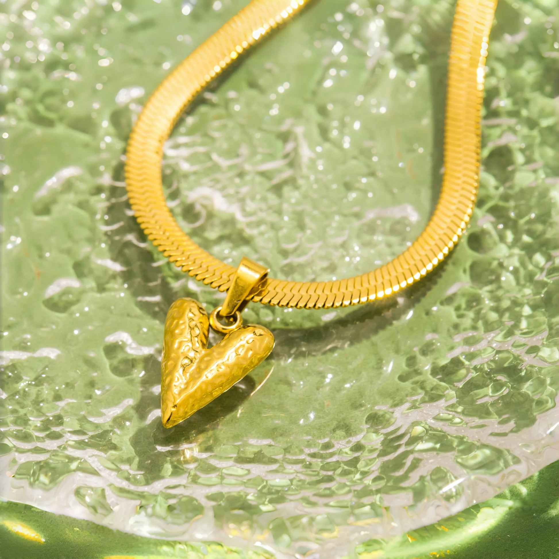 Snake Heart Necklace