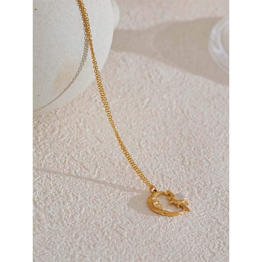 Moon Star Necklace