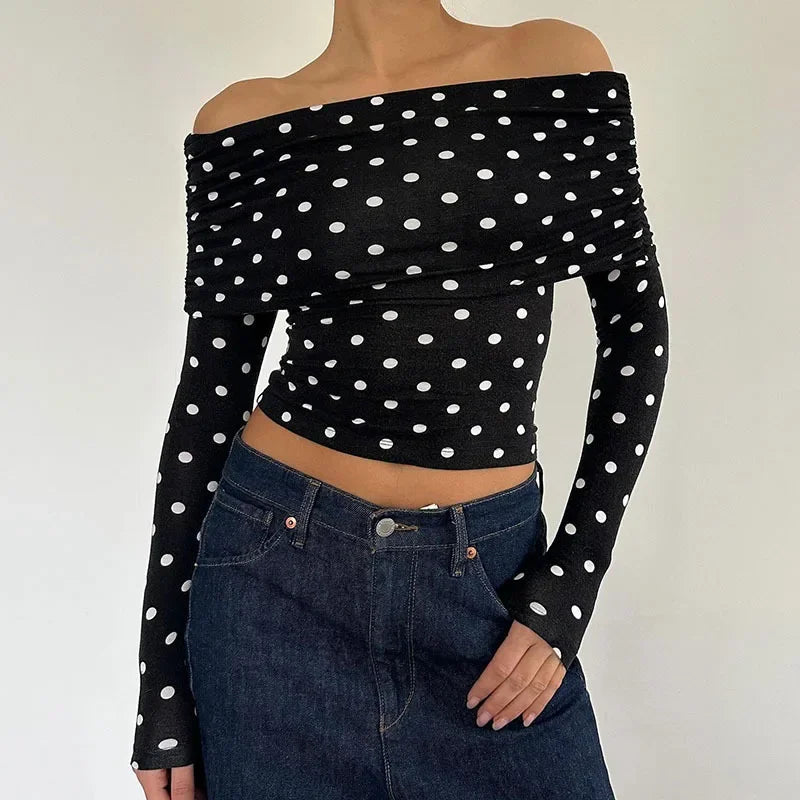Gamine Dot Top