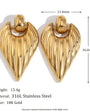 Hook Leaves Wings Drop Earrings