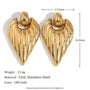 Hook Leaves Wings Drop Earrings