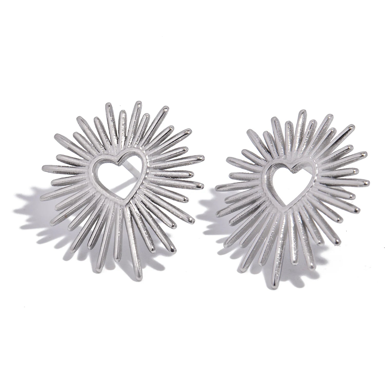 Heart Flower Earrings