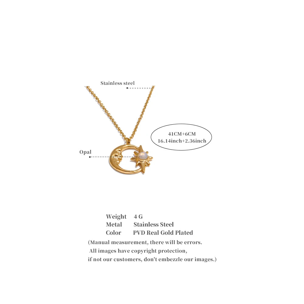 Moon Star Necklace