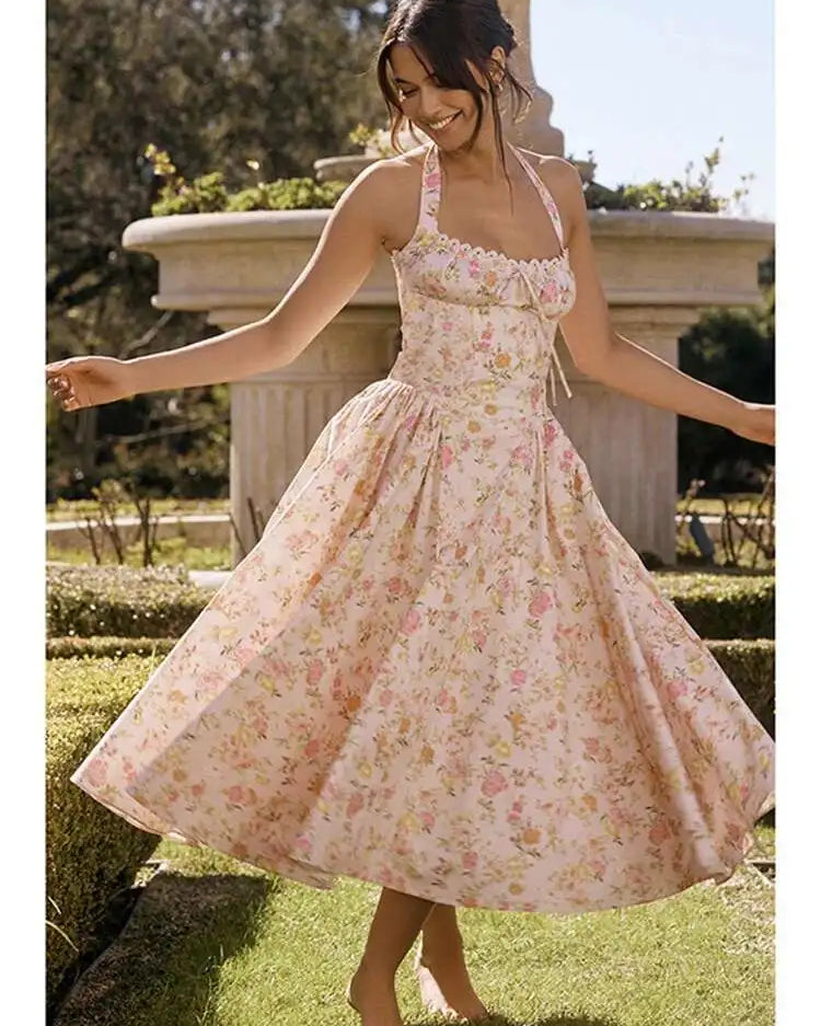 Positano Halter Dress