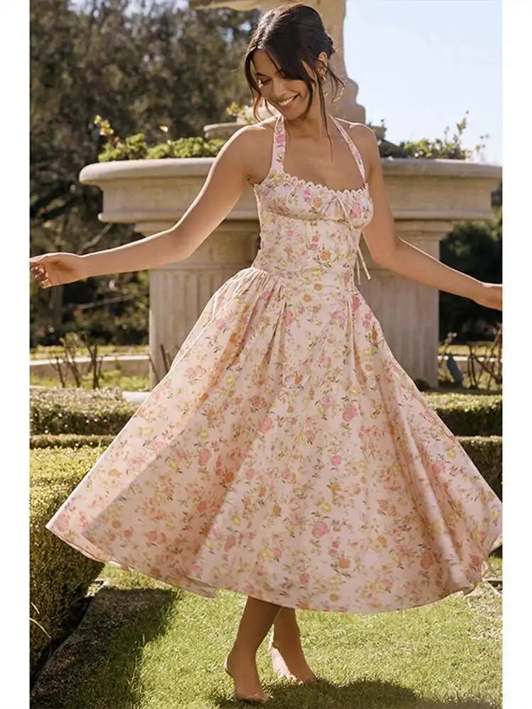 Positano Halter Dress