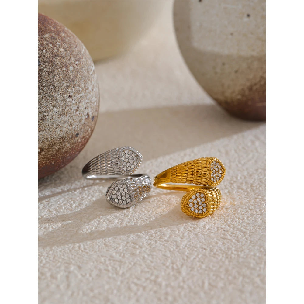 Starlit Heart Ring