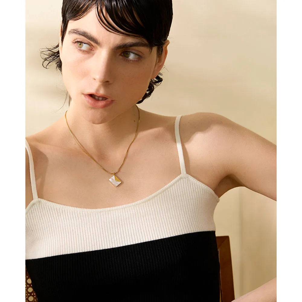 Golden Message Necklace