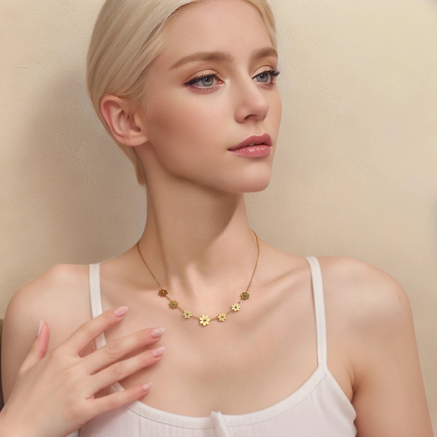 Daisy Flower Necklace