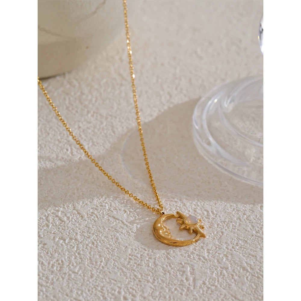 Moon Star Necklace