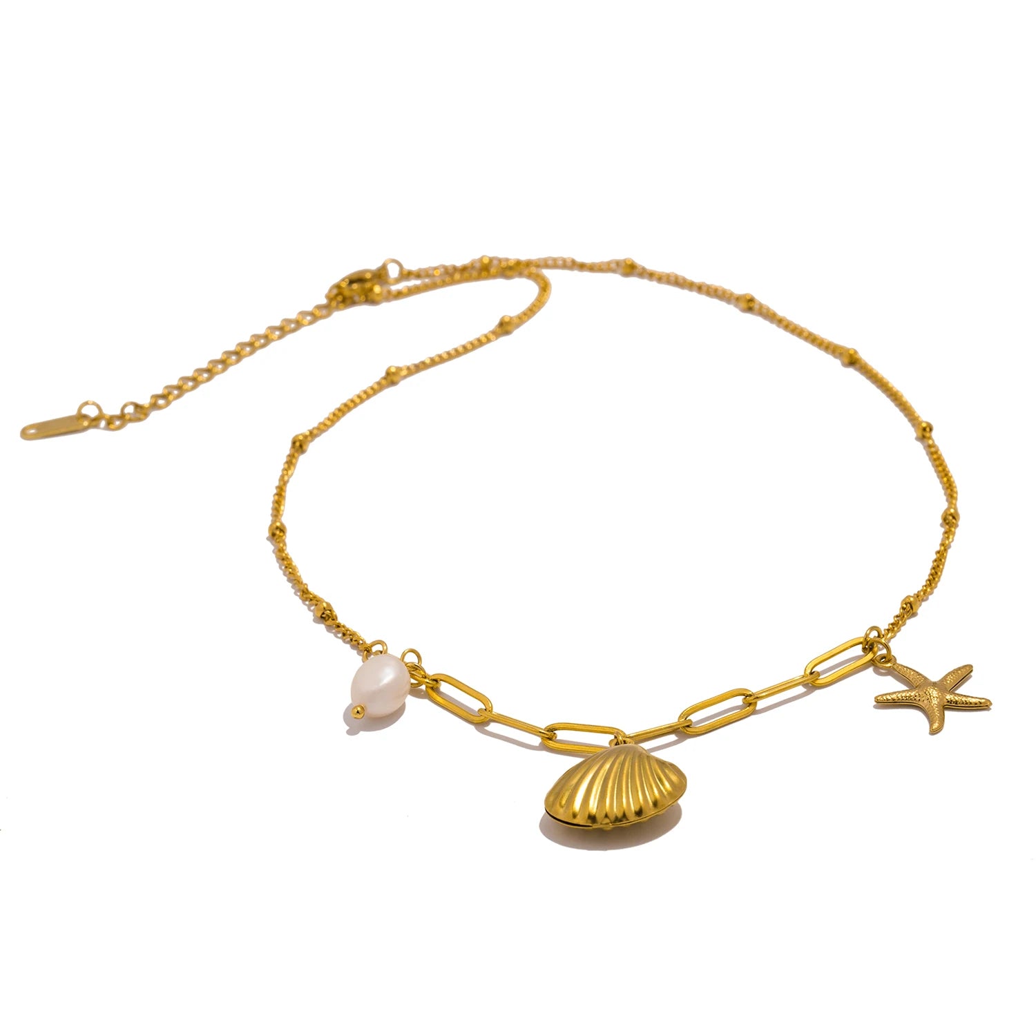 Starfish Pearl Necklace