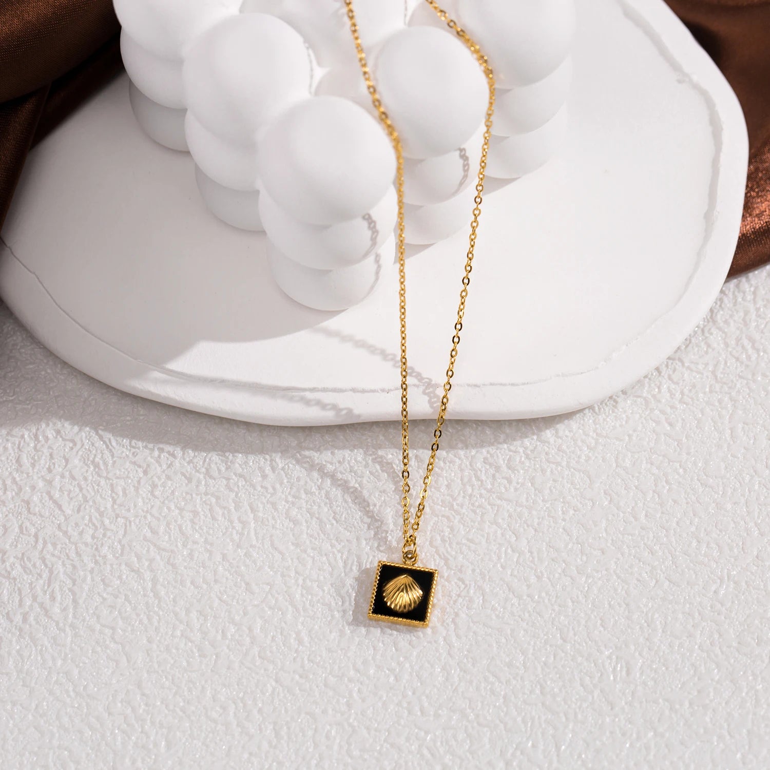 Square Inlay Necklace