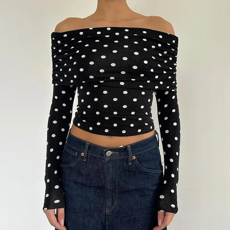 Gamine Dot Top