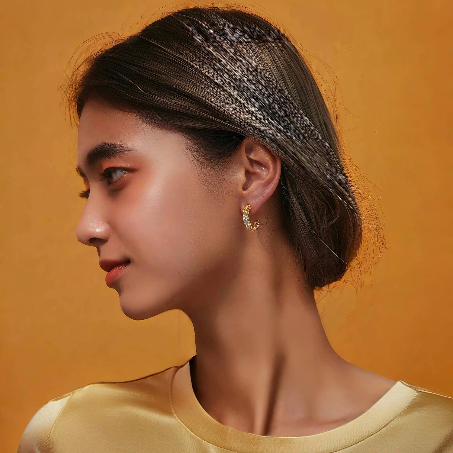 French-style Inlay Earrings