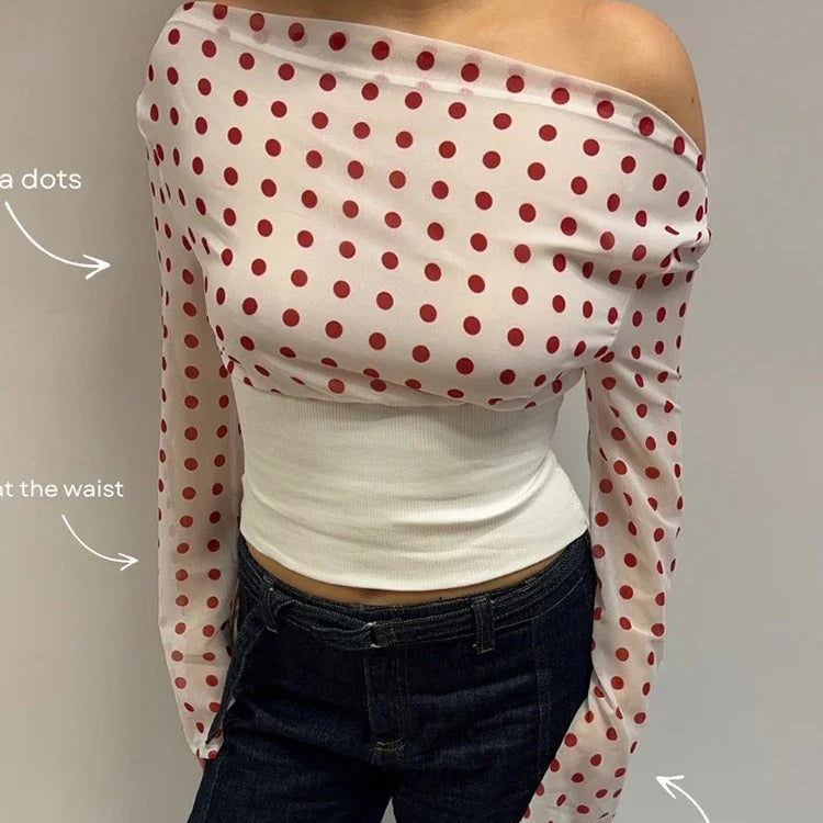 Monroe Dot Top