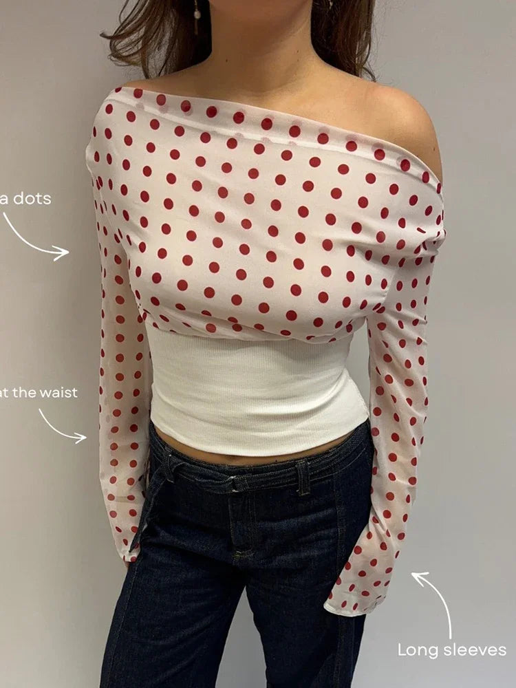 Monroe Dot Top