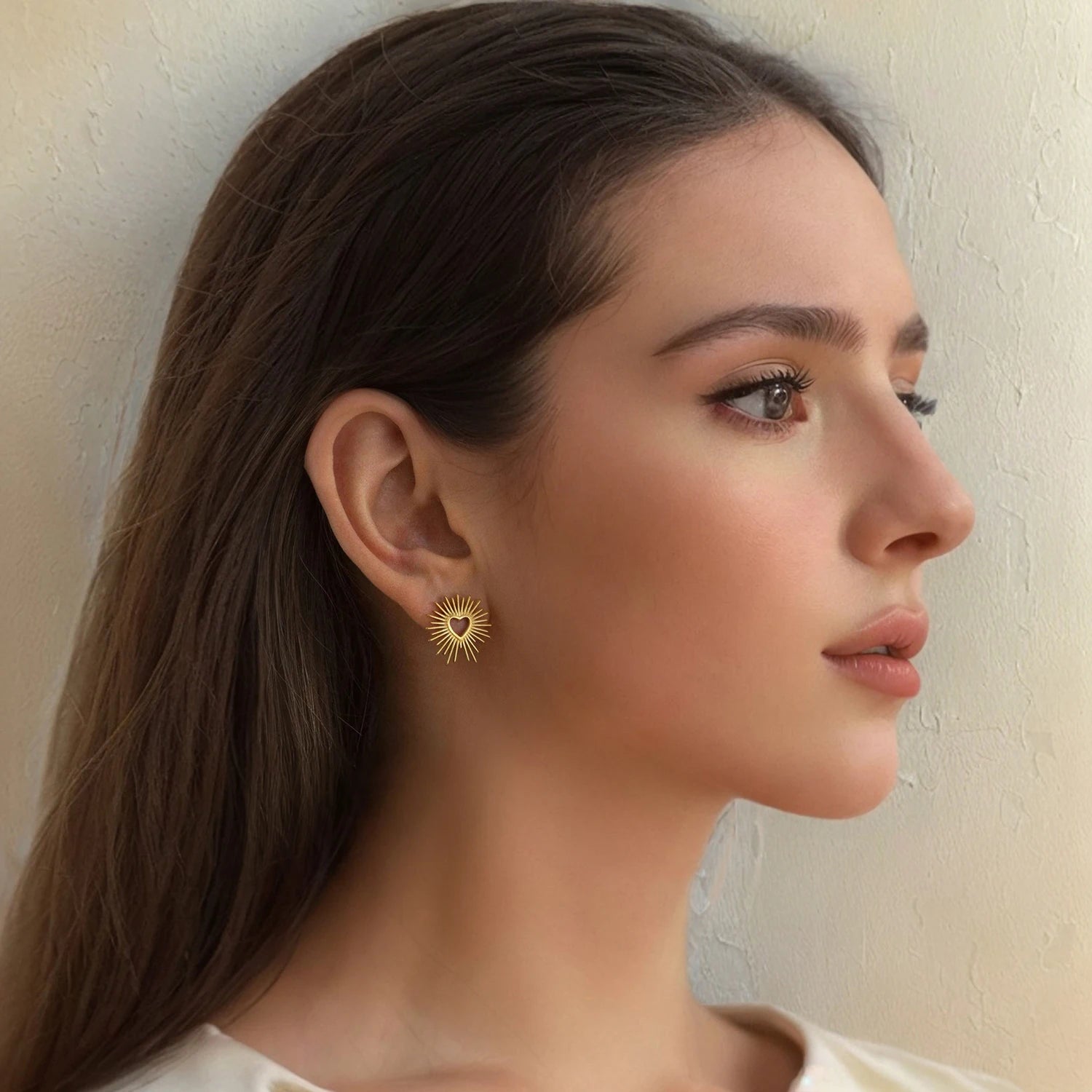 Heart Flower Earrings