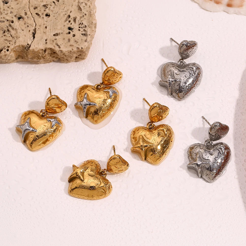 Heart Star Earrings