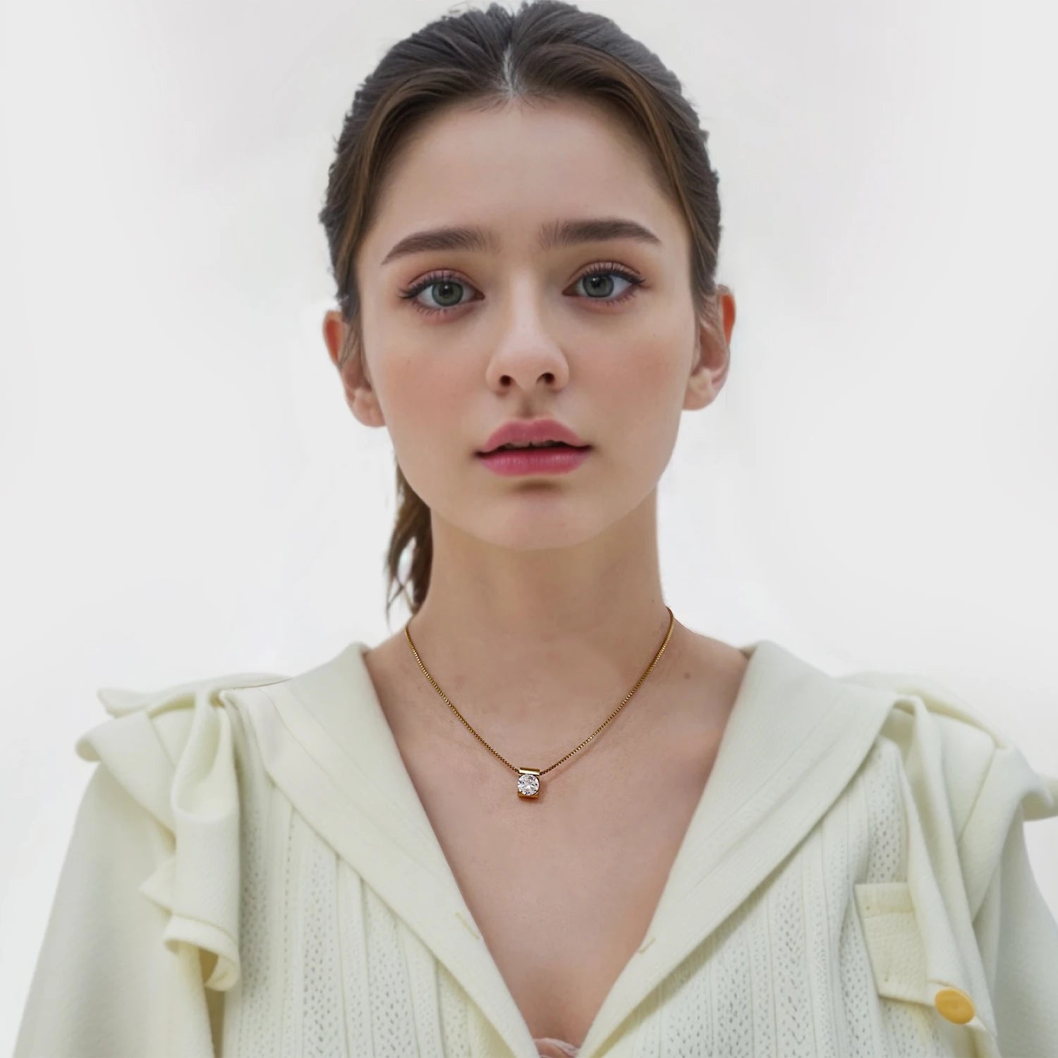 Box Gemstone Necklace